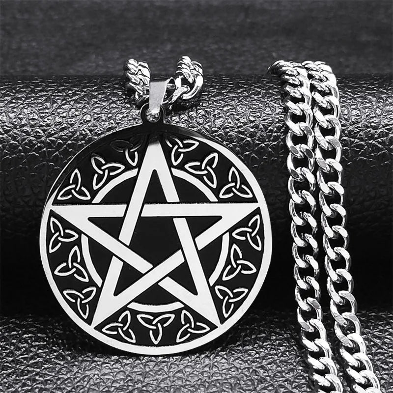 Pentagram Pendant Necklace Tetragram Solomon