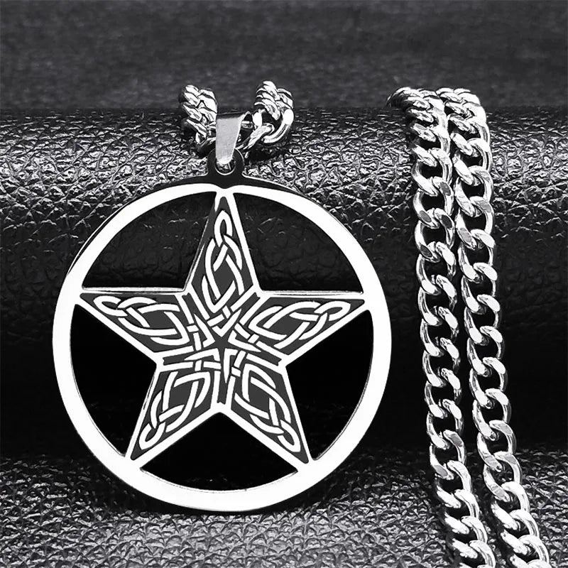 Pentagram Pendant Necklace Tetragram Solomon