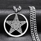 Pentagram Pendant Necklace Tetragram Solomon