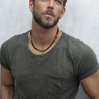 Tiger's Eye Stone Necklace for Men