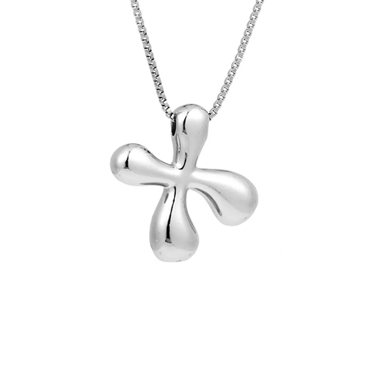 Women's necklace with initial pendant - letter