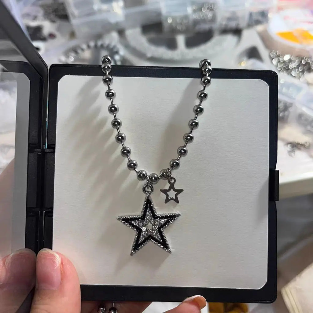 Women's Necklace Silver Star Pendant 2