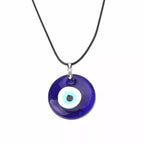 Turkish Blue Evil Eye Pendant Choker Necklace