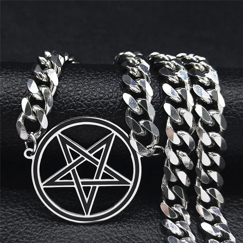 Pentacle Witchcraft Wiccan Choker Necklace
