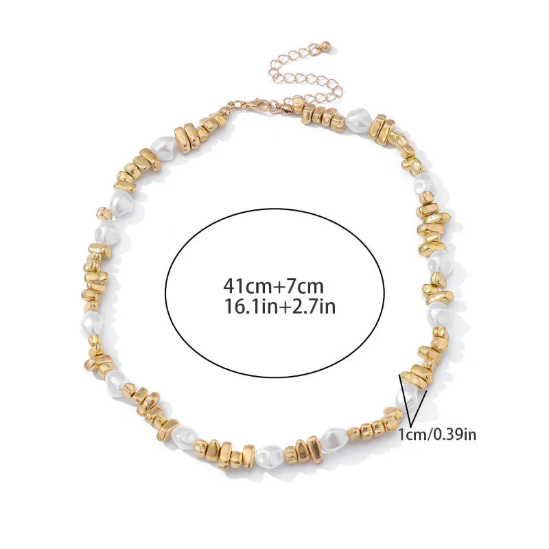 Pearl Pendant Choker Necklace for Women