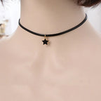 Women's Choker Necklace Star Pendant 1