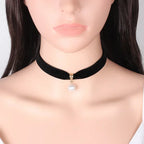 Bohemian Style Necklace Pendant with White Pearl
