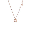 Hourglass Heart Pendant Necklace