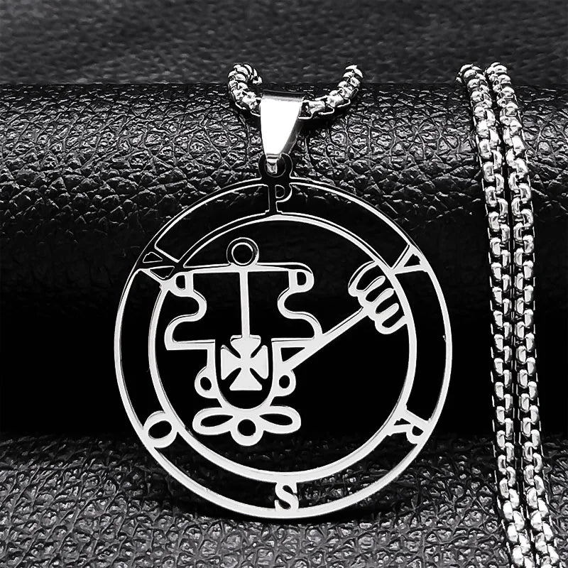 Satanic Necklace Demon Spirit Pendant Purson