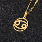 Zodiac Sign Necklace - Pendant 12 Constellations