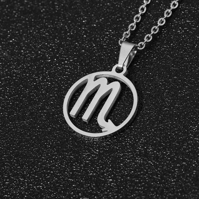 Zodiac Sign Necklace - Pendant 12 Constellations