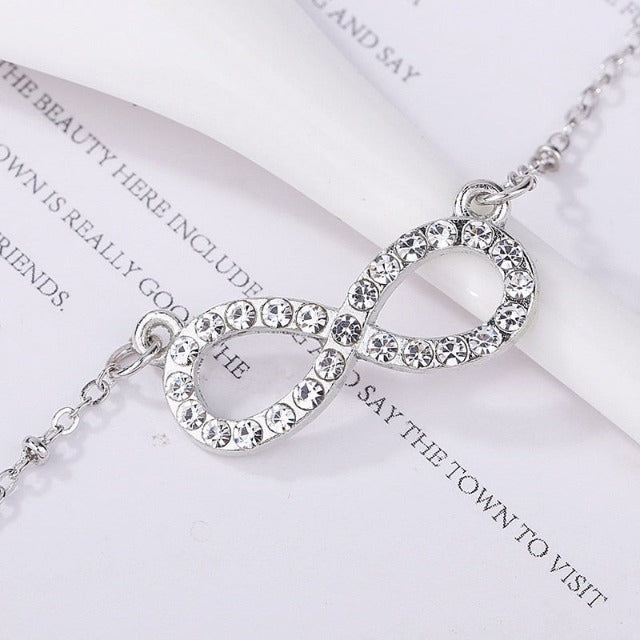 Infinity Symbol Necklace Women's Pendant silver