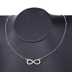 Infinity Symbol Necklace Women's Pendant silver