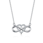 Infinity Symbol Necklace Women's silver