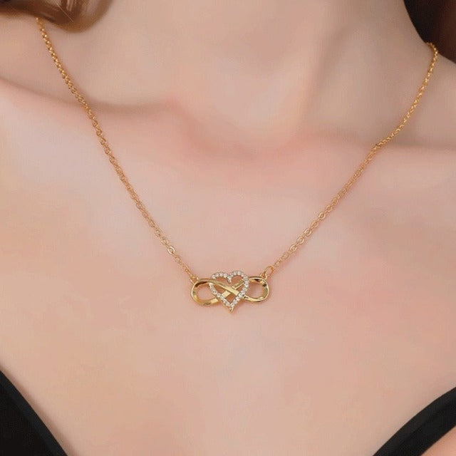 Infinity Symbol Necklace Women's gold
