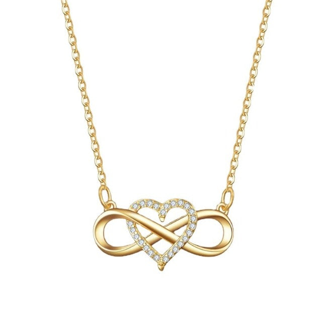 Infinity Symbol Necklace Women's gold