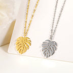 Tropical Necklace Palm Leaf