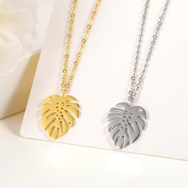 Tropical Necklace Palm Leaf