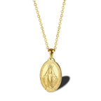 Virgin Mary necklace gold
