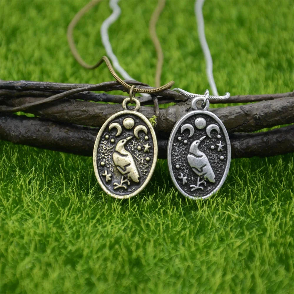 Viking Necklace with Odin’s Raven Pendant type 2