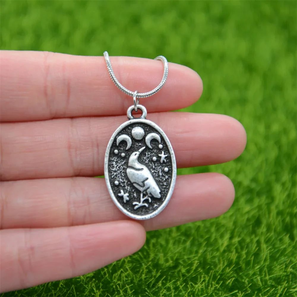 Viking Necklace with Odin’s Raven Pendant type 2