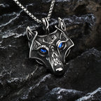 Fenrir Wolf Viking Necklace