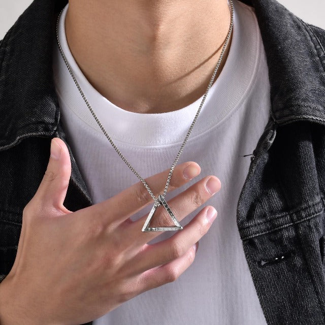 Viking Necklace Celtic Rune Pendant Nordic Men Women silver