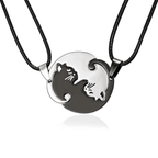 Separable Yin Yang Necklace Silver