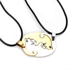 Separable Yin Yang Necklace Gold