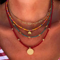 Bohemian Style Four-Strand Pendant Necklaces