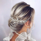 Diamond and Flower Bridal Tiara