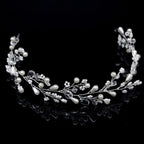 Diamond and Flower Bridal Tiara