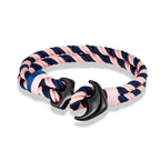Double Anchor Bracelet Pink