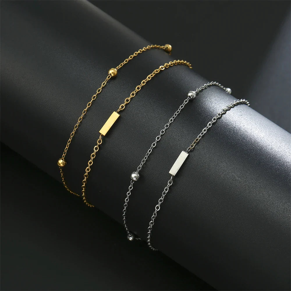 Double initial bracelet gold and silver  i