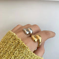 Elegant Water Drop Ring Silver