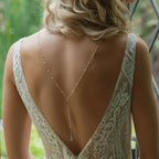 Silver Women’s Back Chain Necklace Back Ornament Set