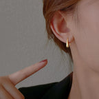 Fine Water Drop Dangle Earrings Gold