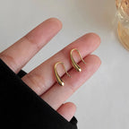 Fine Water Drop Dangle Earrings Gold