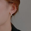 Fine Water Drop Dangle Earrings Silver