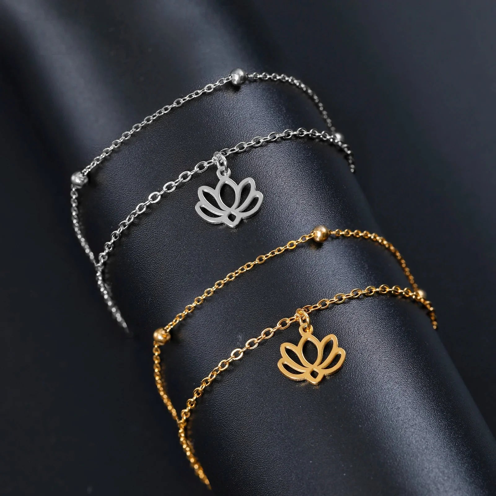 Lotus Flower Women's Bracelet silver