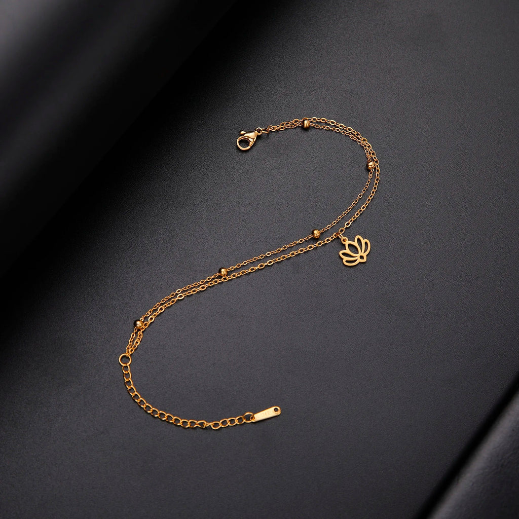 Lotus Flower Women's Bracelet gold