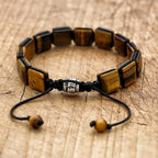Tiger's Eye Women's Chain Bracelet Cord