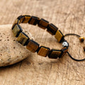 Tiger's Eye Women's Chain Bracelet Cord