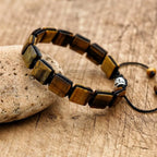 Tiger's Eye Women's Chain Bracelet Cord