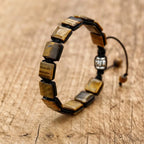 Tiger's Eye Women's Chain Bracelet Cord