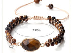 Tiger's Eye Women's Leather Bracelet