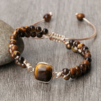 Tiger's Eye Women's Leather Bracelet style 2