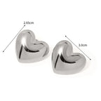 Large Heart Earrings for Women