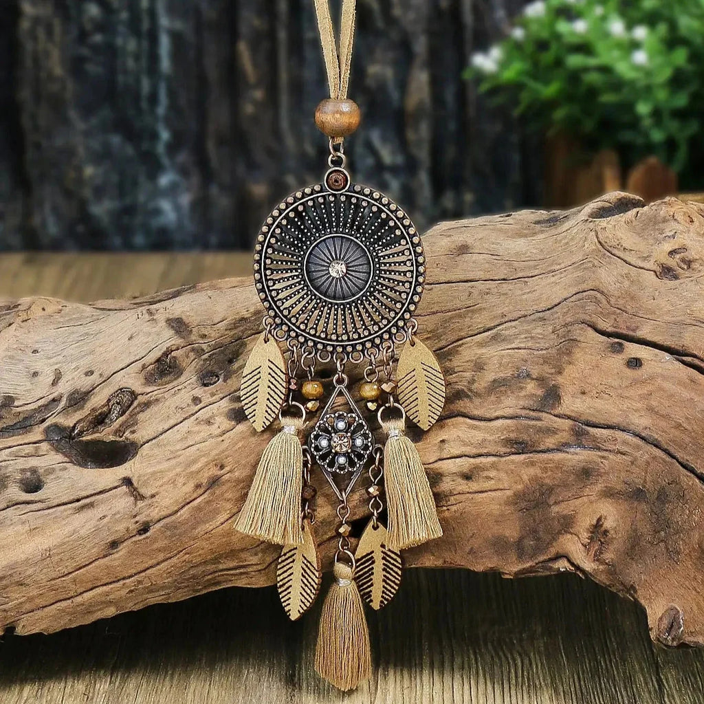 Ethnic Style Pendant Necklace with Tassels style 1
