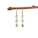 Long Spiral Dangle Earrings